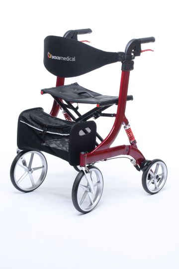 Rollator Spring Cross Country Rot