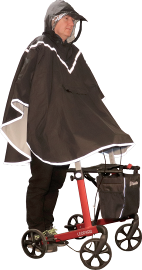 Regenponcho für Rollator