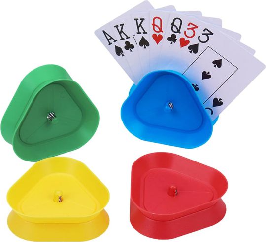 Spielkartenhalter, Pack á 4 Stück