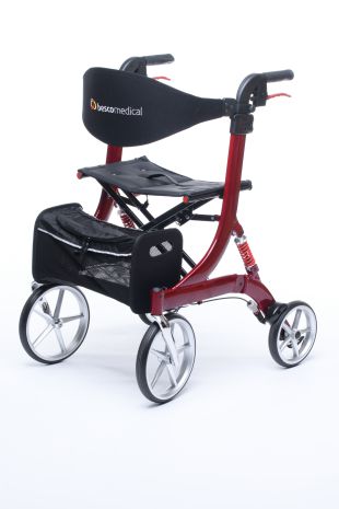 Rollator Spring Cross Country Rot