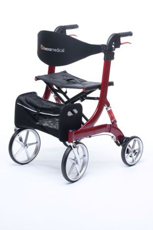 Rollator Spring Cross Country Rot